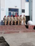 14 апреля отряд юнармейцев под руководством своего руководителя Алёны Сергеевны Селезнёвой приняли участие в торжественном открытии мемориальной доски на базе МОУ СОШ № 5 п. Карымское.